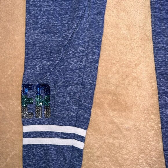 Justice Active Girls Sz 12 Heather Blue Cheer Gymnast Sweatpants Joggers (Q) - Picture 8 of 8